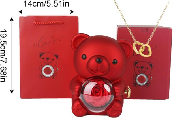 Rotating Hugging Ber, Gift Box, Red