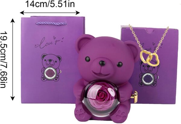 Rotating Hugging Ber, Gift Box, Purple