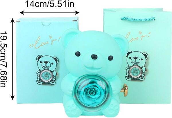 Rotating Hugging Ber, Gift Box, Blue